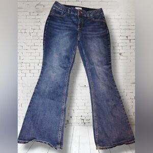 Maurices Medium Blue Wide Leg Jeans